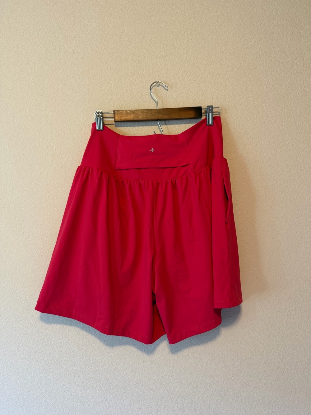 HALARA Red Wide-Leg Athletic Skort Shorts